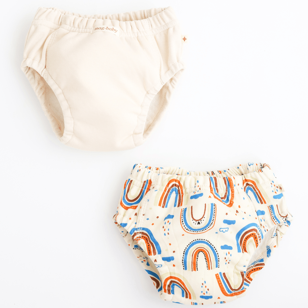 Тренировочные трусики детские 2 шт Magbaby Kamil Радуги Молочный/Оранжевый 132300