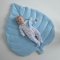 Человечек для новорожденных ELA Textile&Toys Звезды 0 - 3 лет Интерлок Белый/Синий JS002ST