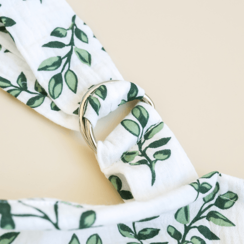 Муслиновая накидка для кормления грудью Magbaby Папоротник Молочный/Зеленый 103338