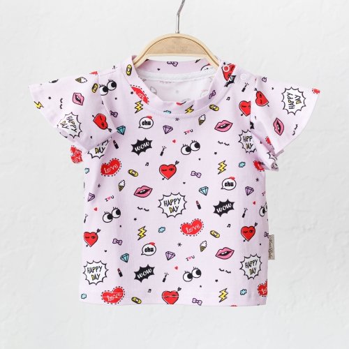 Детская футболка для девочки Magbaby Berry Розовый 0-3 года