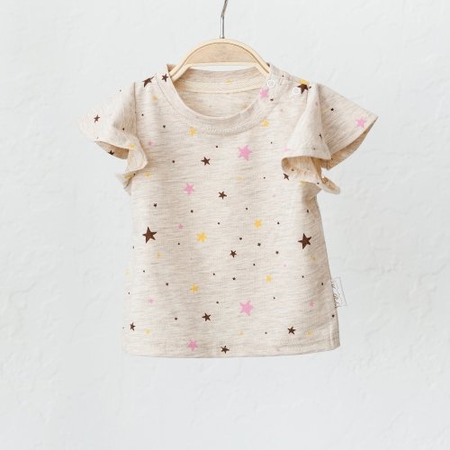 Детская футболка для девочки Magbaby Berry Бежевый 0-3 года