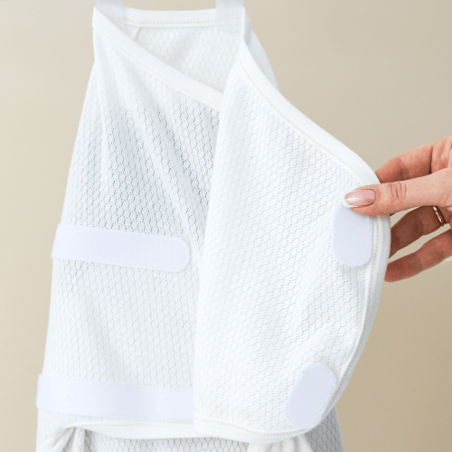 Евро пеленка кокон на липучках и шапка для новорожденных Magbaby Каспер Honey безразмерная Молочный 133567