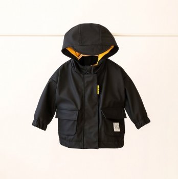 Демисезонная куртка детская грязепруф Magbaby Korin 2-5 лет Черный 101120