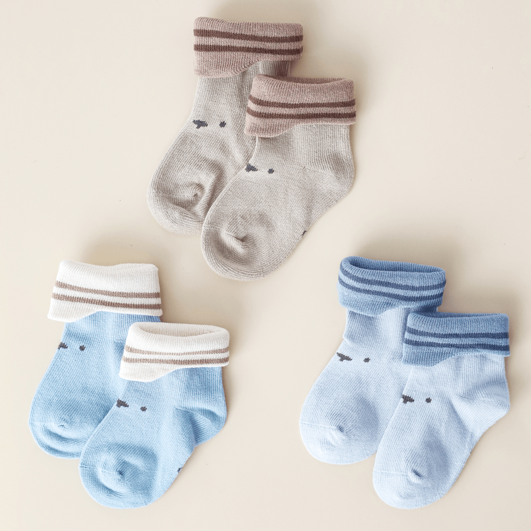 Носки детские Magbaby Muzzle 0 - 3 лет Хлопок Голубой 107710