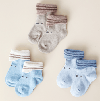 Носки детские Magbaby Muzzle 0 - 3 лет Хлопок Голубой 107710