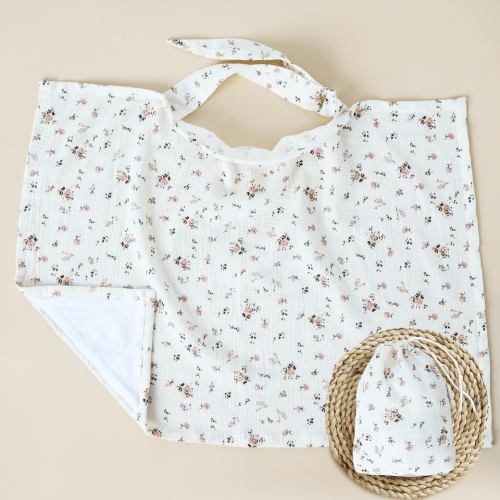 Муслиновая накидка для кормления грудью Magbaby Розы Молочный 134659