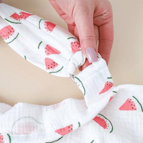 Муслиновая накидка для кормления грудью Magbaby Арбуз Белый/Розовый 134658