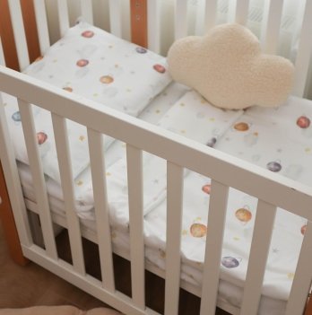 Детское постельное белье в кроватку ELA Textile&Toys Планеты/Звездочки BD001SP