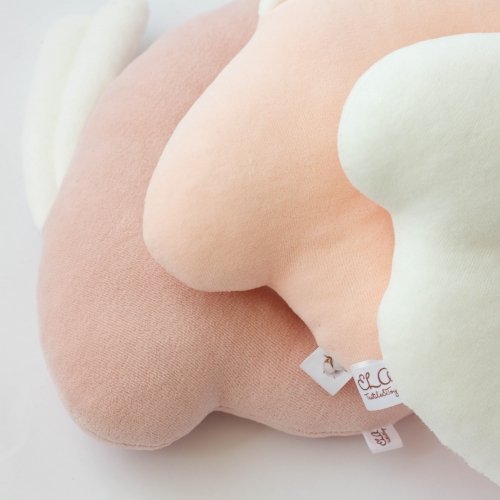 Ортопедическая подушка для новорожденных ELA Textile&Toys Кролик Розовый P001PINK