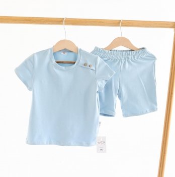 Костюм футболка и шорты для мальчика ELA Textile&Toys 2 - 8 лет Кулир Голубой JSB001LB