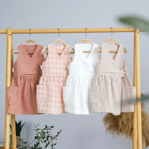 Летнее платье на девочку Magbaby Lily 1 - 6 лет Муслин Бежевый 135300
