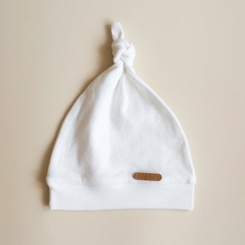 Комплект шапка и пинетки для новорожденных Magbaby Gretel  0-9 мес Молочный 110611
