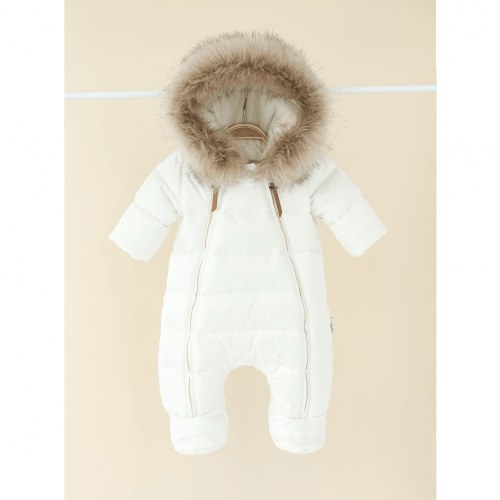 Зимний комбинезон для новорожденных Magbaby Nikola 0 - 12 мес Ванильный 133652