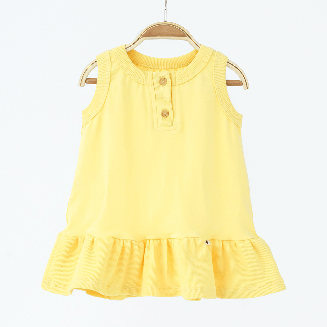 Летнее платье на девочку Magbaby Sandra 1 - 6 лет Стрейтч-кулир Желтый 135272