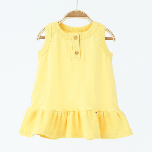Летнее платье на девочку Magbaby Sandra 1 - 6 лет Стрейтч-кулир Желтый 135272