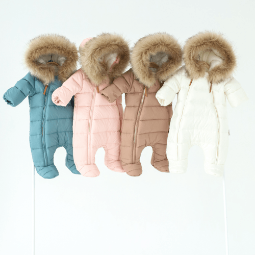 Зимний комбинезон для новорожденных Magbaby Nikola 0 - 12 мес Пудровый 133648