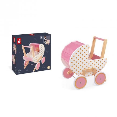 Коляска для кукол Janod Candy Chic J05886