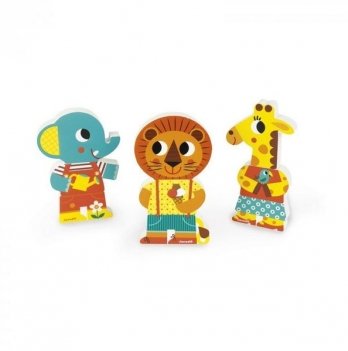 Игровые магнитные фигурки Janod Животные в зоопарке J08030