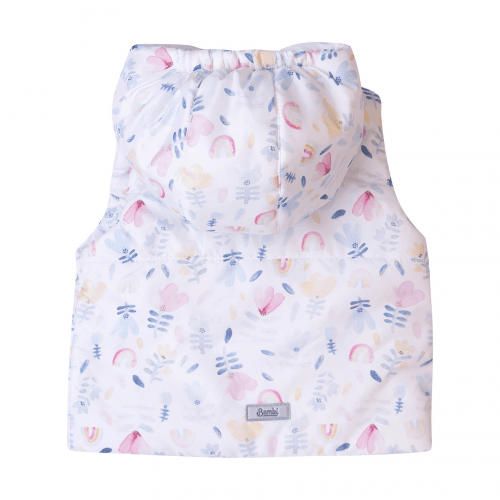 Жилетка демисезонная для девочки Bembi 1 - 1,5 лет Плащевка Белый ЖЛ52