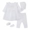 Комплект одежды для крещения ЛяЛя 0 - 3 мес Интерлок Белый К15ІН009_2-125