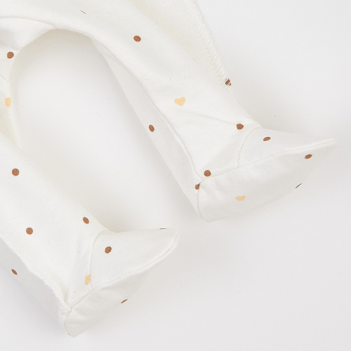 Набор одежды для новорожденных ЛяЛя Горох и сердце 0 - 3 мес Футер Молочный/Бежевый К1ФТ003_6-02