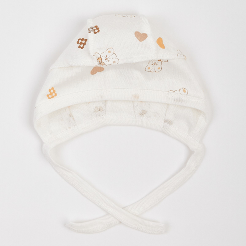 Набор одежды для новорожденных ЛяЛя Мишки с сердечками 0 - 3 мес Футер Молочный/Оранжевый К1ФТ003_6-193