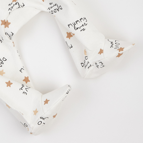 Набор одежды для новорожденных ЛяЛя Mummy loves me 0 - 3 мес Футер Молочный/Коричневый К1ФТ003_6-194