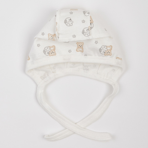 Набор одежды для новорожденных ЛяЛя Зайки с мишками 0 - 3 мес Футер Молочный/Серый/Бежевый К1ФТ003_6-195