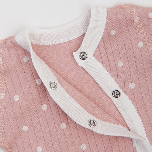 Набор одежды для детей ЛяЛя Горох 0 - 3 мес Интерлок Пудровый/Молочный К1ІН006_2-498