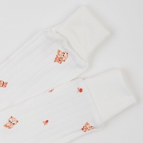 Набор одежды для детей ЛяЛя 0 - 3 мес Интерлок Молочный/Бежевый/Красный К1ІН006_2-499