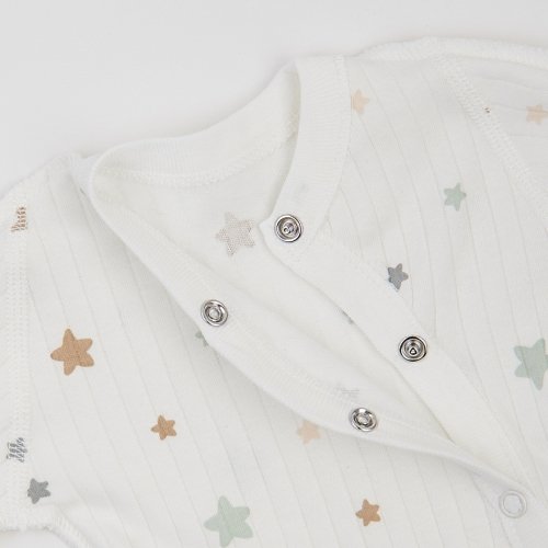 Набор одежды для детей ЛяЛя 0 - 3 мес Интерлок Молочный/Бежевый/Серый К1ІН006_2-500