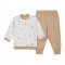 Набор одежды для детей ЛяЛя 3 - 18 мес Интерлок Молочный/Бежевый/Красный К2ІН015_2-499