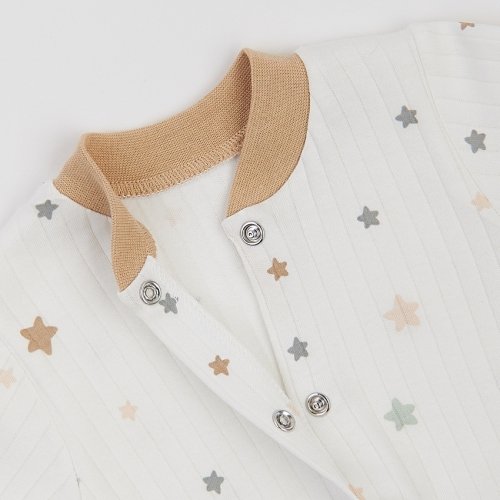 Набор одежды для детей ЛяЛя 3 - 18 мес Интерлок Молочный/Бежевый/Серый К2ІН015_2-500