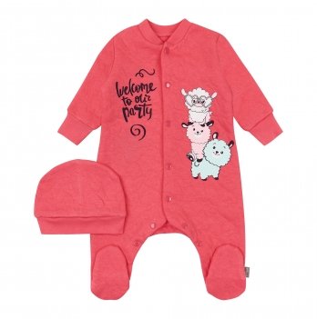 Набор одежды для новорожденных ЛяЛя 0 - 6 мес Капитон Коралловый К8КП008_2-229