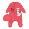 Набор одежды для новорожденных ЛяЛя 0 - 6 мес Капитон Коралловый К8КП008_2-229
