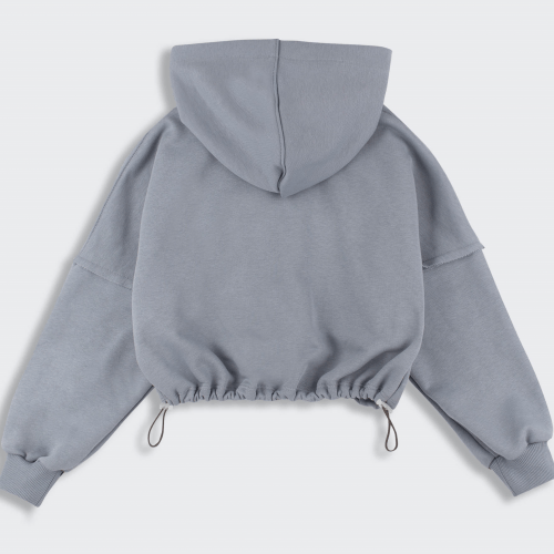 Кофта на молнии детская Bembi 7 - 13 лет Трикотаж тринитка Серый X00 КФ250