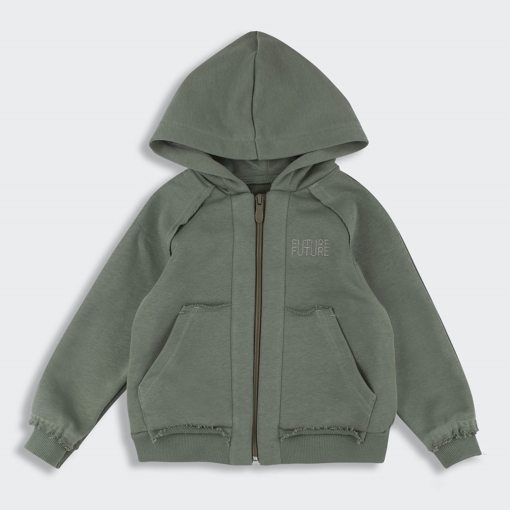 Кофта на молнии детская Bembi 1,5 - 6 лет Трикотаж тринитка Хаки V00 КФ251