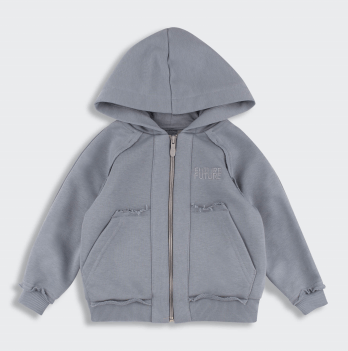 Кофта на молнии детская Bembi 1,5 - 6 лет Трикотаж тринитка Серый X00 КФ251