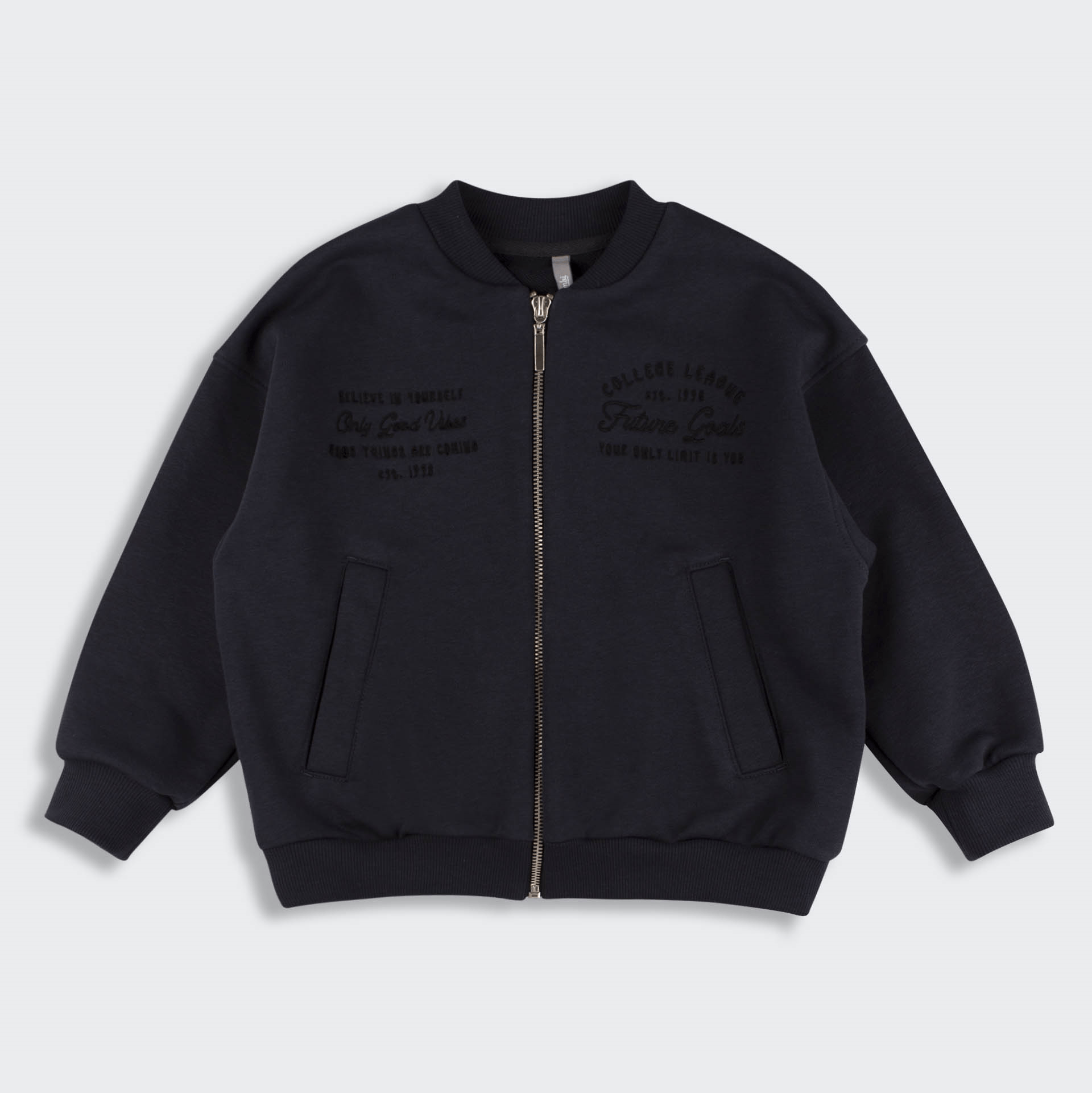 Кофта бомбер детская Bembi City collection 6 - 9 лет Трикотаж тринитка Черный YX0 КФ252