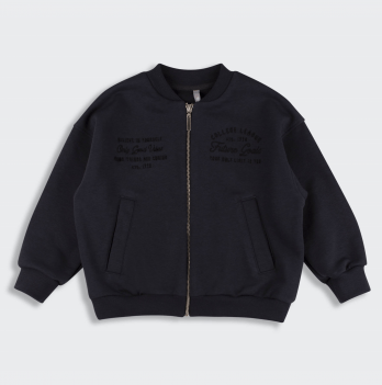 Кофта бомбер детская Bembi City collection 6 - 9 лет Трикотаж тринитка Черный YX0 КФ252