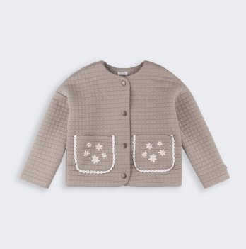 Жакет на девочку Bembi 1,5 - 5 лет Капитоне Коричневый H00 КФ256