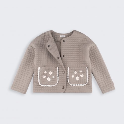 Жакет на девочку Bembi 1,5 - 5 лет Капитоне Коричневый H00 КФ256