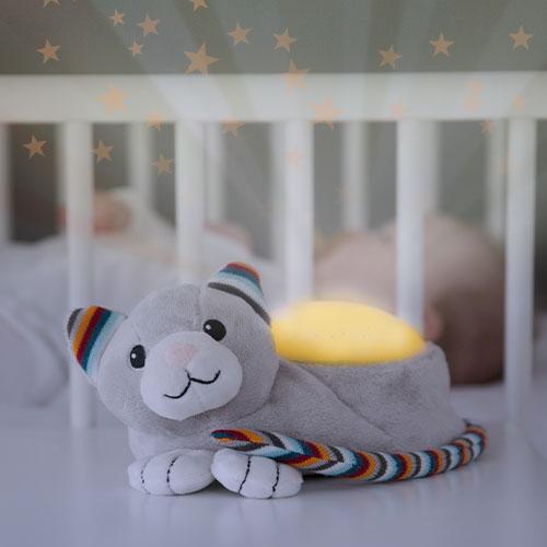 Музыкальный ночник проектор для новорожденных Zazu Kiki Котик ZA-KIKI-01
