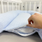 Кокон для новорожденных Oh My Kids Soft OMK Blue Пике Голубой Кокос 2 см КК-255-OMK