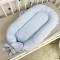 Кокон для новорожденных Oh My Kids Soft OMK Blue Пике Голубой Поролон 2 см КК-255-OMK