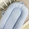 Кокон для новорожденных Oh My Kids Soft OMK Blue Пике Голубой Кокос 2 см КК-255-OMK