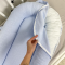 Кокон для новорожденных Oh My Kids Soft OMK Blue Пике Голубой Кокос 2 см КК-255-OMK