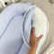 Кокон для новорожденных Oh My Kids Soft OMK Blue Пике Голубой Кокос 2 см КК-255-OMK