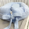 Кокон для новорожденных Oh My Kids Soft OMK Blue Пике Голубой Кокос 2 см КК-255-OMK
