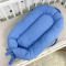 Кокон для новорожденных Oh My Kids Soft OMK Deep Blue Пике Голубой Поролон 2 см КК-256-OMK